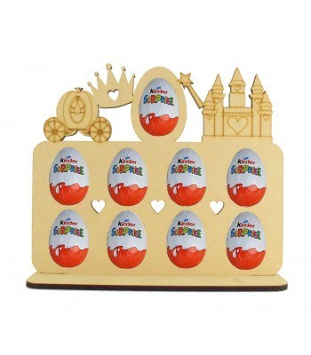 6mm Princess Themed Plaque Kinder Egg Holder on a Stand